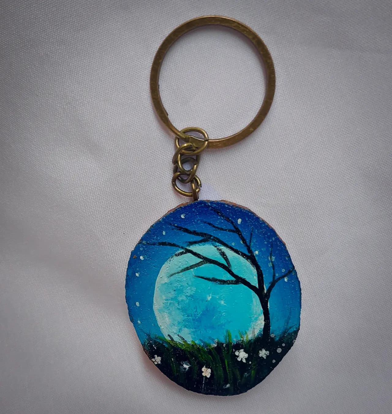 جا کلیدی طرح درخت و ماه Tree & moon